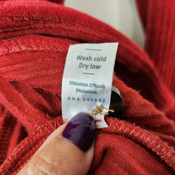 Marine Layer Montreal Corduroy Blazer Jacket Red Size Small - Picture 6 of 8